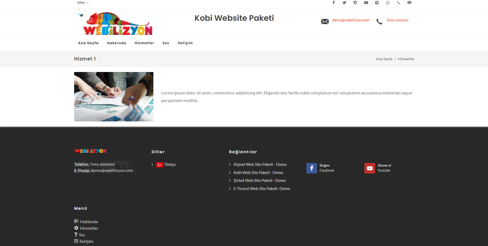 Kobi Web Site Paketi